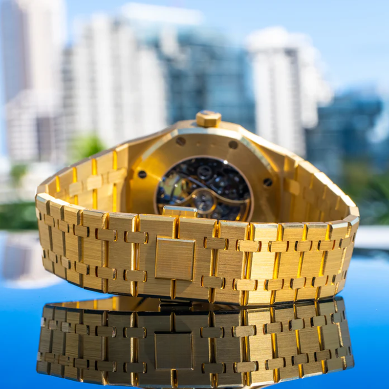 Luxury Watches - Majestic Gold Skeleton